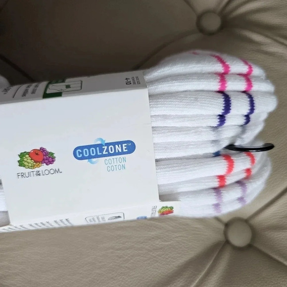 Fruit of the Loom Cotton Cool Zone Comfort 6 pairs pack size 8 - Picture 3 of 4